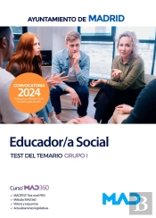 Educador/A Social Del Ayuntamiento De Madrid. Test Del Temario Grupo I