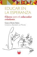 Educar En La Esperanza