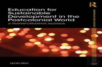 Education For Sustainable Development In The Postcolonial World