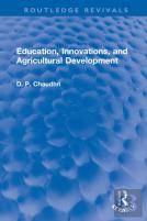 Education, Innovations, And Agricultural Development