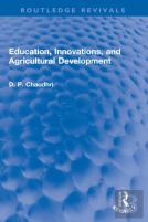 Education, Innovations, And Agricultural Development