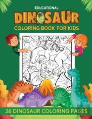 Educational Dinosaur Coloring Book For Kids