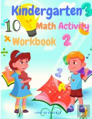 Educational Kindergarten Math Activity Workbook - Included Finding Numbers, Cound And Match, Number Puzzle, Writing Numbers, Word Search And More!