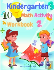 Educational Kindergarten Math Activity Workbook - Included Finding Numbers, Cound And Match, Number Puzzle, Writing Numbers, Word Search And More!