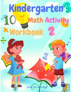 Bertrand.pt - Educational Kindergarten Math Activity Workbook - Included Finding Numbers, Cound And Match, Number Puzzle, Writing Numbers, Word Search And More!