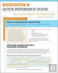 Educator'S Quick Reference Guide To Curriculum Compacting