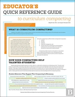 Bertrand.pt - Educator'S Quick Reference Guide To Curriculum Compacting