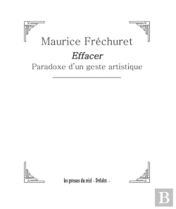 Bertrand.pt - Effacer - Paradoxe D Un Geste Artistique