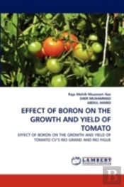 Effect Of Boron On The Growth And Yield Of Tomato