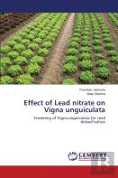 Effect Of Lead Nitrate On Vigna Unguiculata