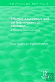 Effective Assessment And The Improvement Of Education