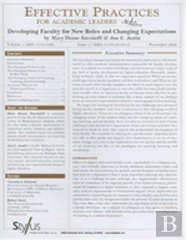 Effective Practices For Academic Leaders, Volume 1 Issue 11