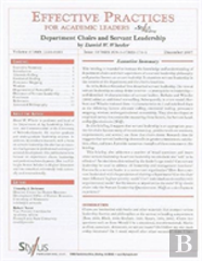 Effective Practices For Academic Leaders, Volume 2 Issue 12