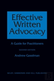 Effective Written Advocacy