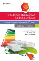 Eficiencia Energética De Los Edificios. Sistema De Gestión Energética Iso 50001. Auditorías Energéti
