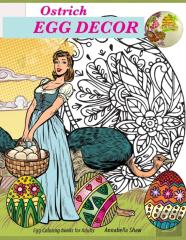 Egg Coloring Books For Adults Ostrich Egg Decor