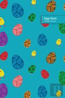 Egg Hunt Lifestyle Journal, Blank Write-In Notebook, Dotted Lines, Wide Ruled, Size (A5) 6 X 9 In (Royal Blue)