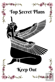 Egyptian Goddess Ma'At Planner With Pink Border