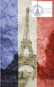 Eiffel Tower French Flag  Vintage Creative Blank Journal