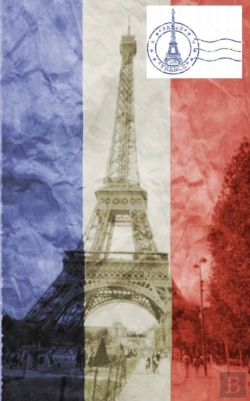 Bertrand.pt - Eiffel Tower French Flag  Vintage Creative Blank Journal