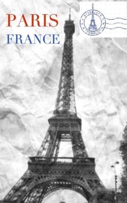 Bertrand.pt - Eiffel Tower Paris Black And White  Creative Blank Journal