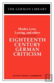 Eighteenth Century German Criticism