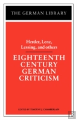Bertrand.pt - Eighteenth Century German Criticism
