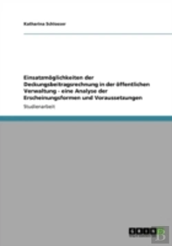 Bertrand.pt - Einsatzmoglichkeiten Der Deckungsbeitragsrechnung In Der Offentlichen Verwaltung - Eine Analyse Der Erscheinungsformen Und Voraussetzungen