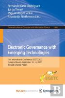 Electronic Governance With Emerging Technologies