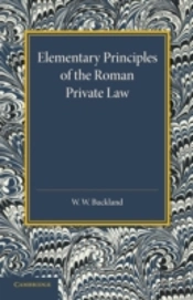 Elementary Principles Of The Roman Private Law
