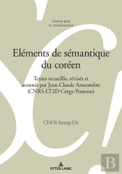 Eléments De Sémantique Du Coréen