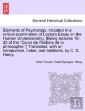 Elements Of Psychology: Included In A Cr