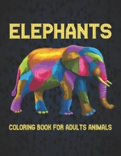 Elephants Coloring Book For Adults Animals