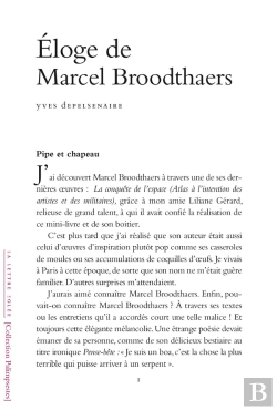 Bertrand.pt - Éloge De Marcel Broodthaers