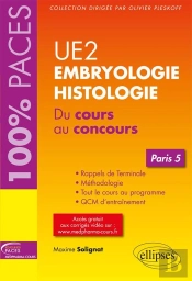 Embryologie-Histologie Ue2 ; Paris 5 ; Du Cours Au Concours