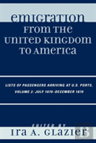 Emigration From The United Kingdom To America