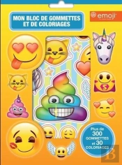 Emoji - Bloc 300 Gommettes + Coloriage
