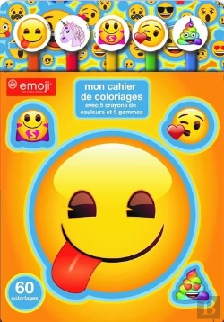 Bertrand.pt - Emoji - Bloc Coloriage Crayon Gomme