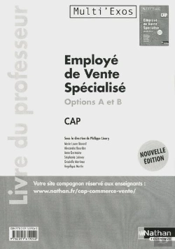 Bertrand.pt - Employe De Vente Specialise Cap Options A Et B (Multi'Exos) Professeur 2012