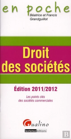 Bertrand.pt - En Poche- Droit Des Societes 2011-2012,3eme Edition