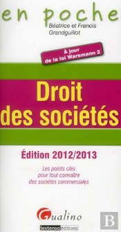 En Poche- Droit Des Societes 2012-2013