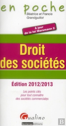 Bertrand.pt - En Poche- Droit Des Societes 2012-2013