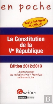 En Poche- La Constitution De La Ve Republique - 4e Edition