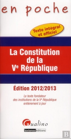 Bertrand.pt - En Poche- La Constitution De La Ve Republique - 4e Edition