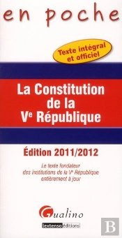 En Poche-La Constitution De La Ve Republique,3eme Editioon