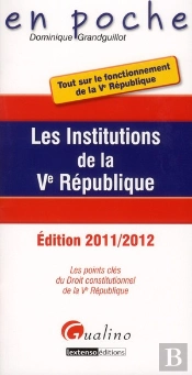 En Poche- Les Institutions De La Ve Republique,3eme Editon