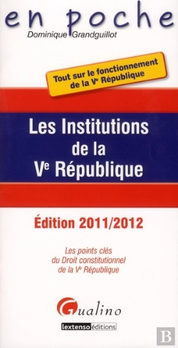Bertrand.pt - En Poche- Les Institutions De La Ve Republique,3eme Editon