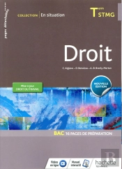 En Situation ; Droit ; Terminale Stmg ; Livre De L'Élève (Édition 2018)