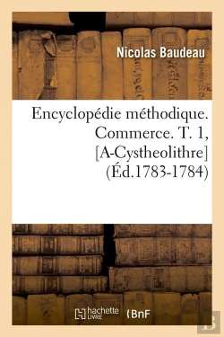 Bertrand.pt - Ency Commerce T.1 A Cys Edition 1783 1784