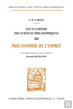 Bertrand.pt - Encyclopédie Des Sciences Philosophiques : Iii La Philosophie De L'Esprit